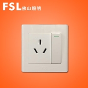 佛山照明FSL  F4系列 16A/10A 一位單極三孔插座 86型 F4系列 FSL 開關佛山電工