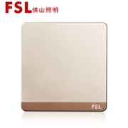 佛山照明FSL F11金色 空白面板  F11 （金色）  F11系列FSL開關 佛山電工