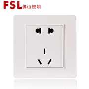 佛山照明 FSL開關 10A二三極插座 F22（白色）F22系列 佛山電工