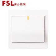佛山開關 FSL電工 16A一位單/雙極開關 F22（白色） F22系列 佛山照明