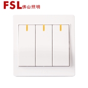 佛山照明 FSL開關 16A三位單/雙極開關 F22系列（白色）佛山電工