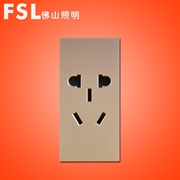 佛山照明FSL S8系列   10A復合二三極插座功能件(金色）S8A-G105 400×1