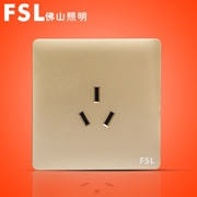 FSL 16A三極插座(金色) F31A-163 100×1